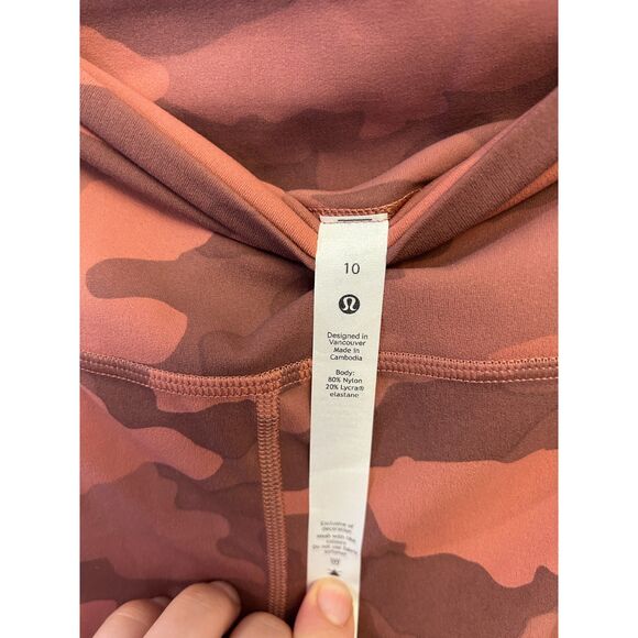 NWT Lululemon Align High-Rise Pant 28" Camo Brier Rose  Size 10 - Picture 7 of 7